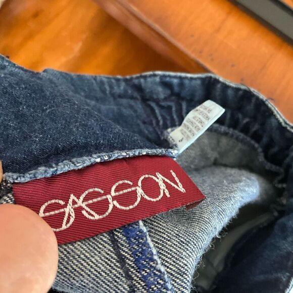 Vintage 80’s Sasson Denim Midi Skirt. Pockets! Ooh la la sasson! - Picture 12 of 14